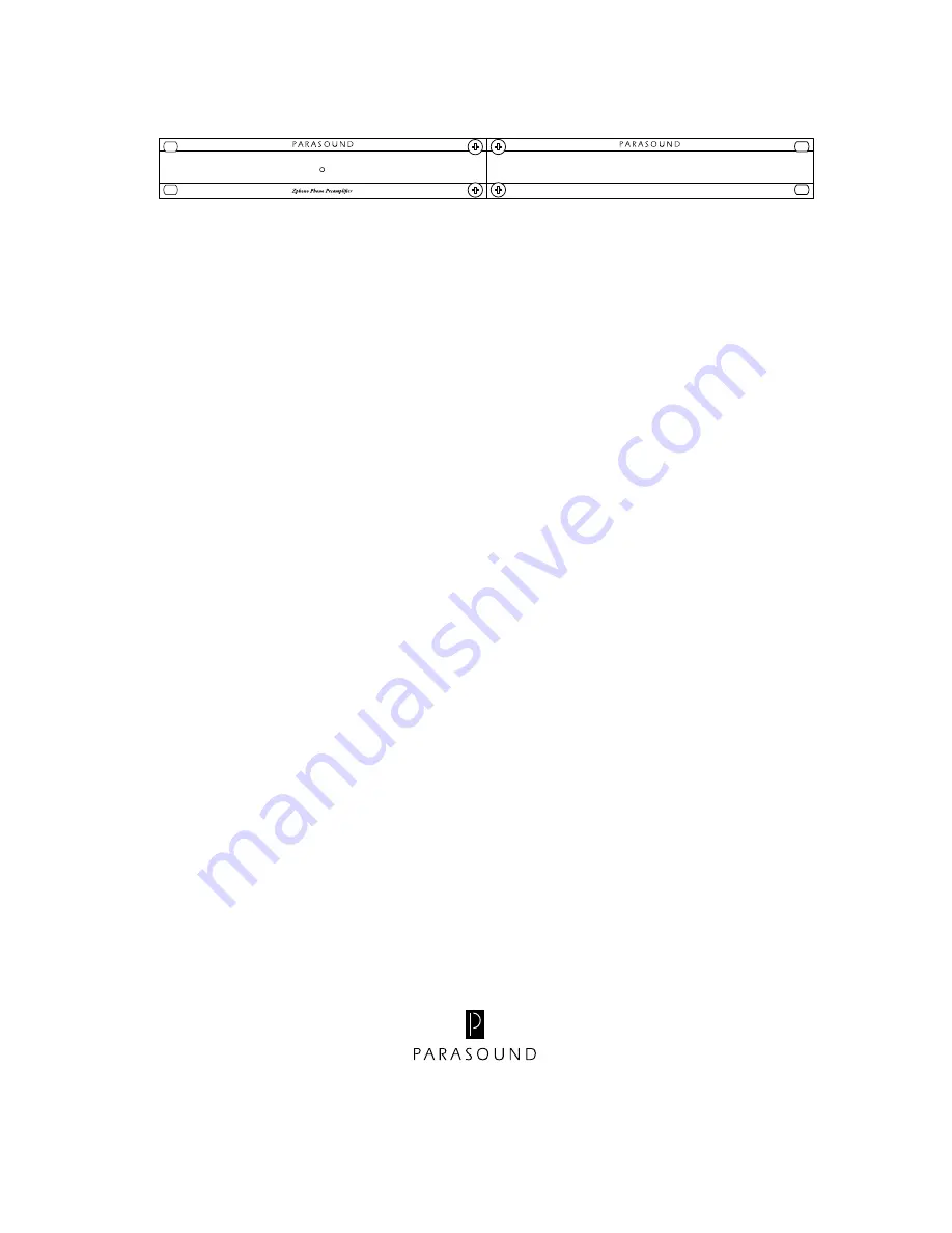 Parasound Z Series Owner'S Manual Download Page 6