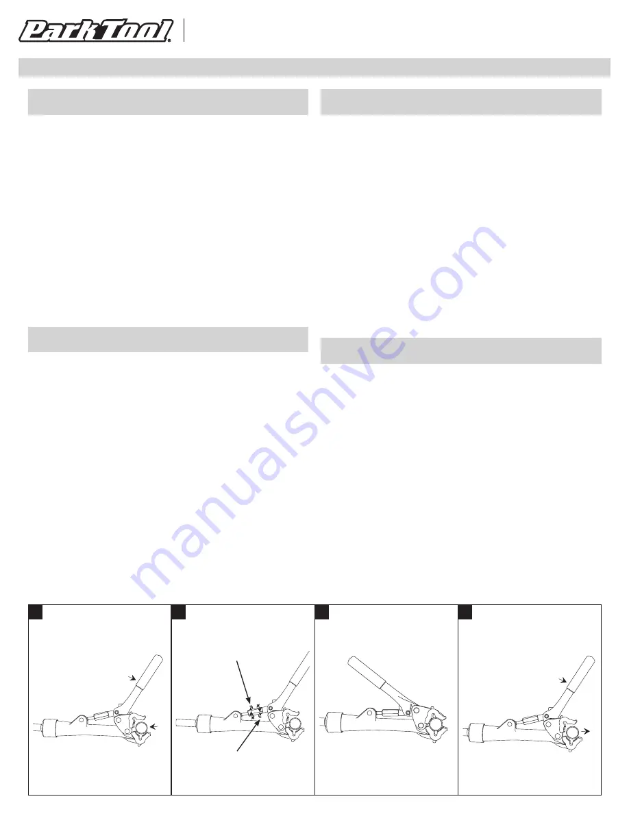 Park Tool 100-3C Скачать руководство пользователя страница 1