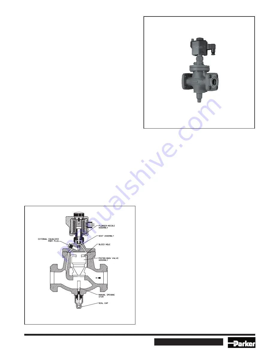 Parker S5A Installation, Service And Parts Information Download Page 1