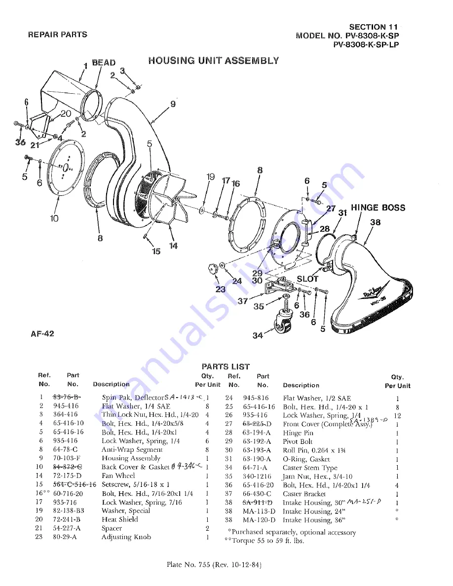 Parker VAC-35 Owner'S Manual Download Page 12