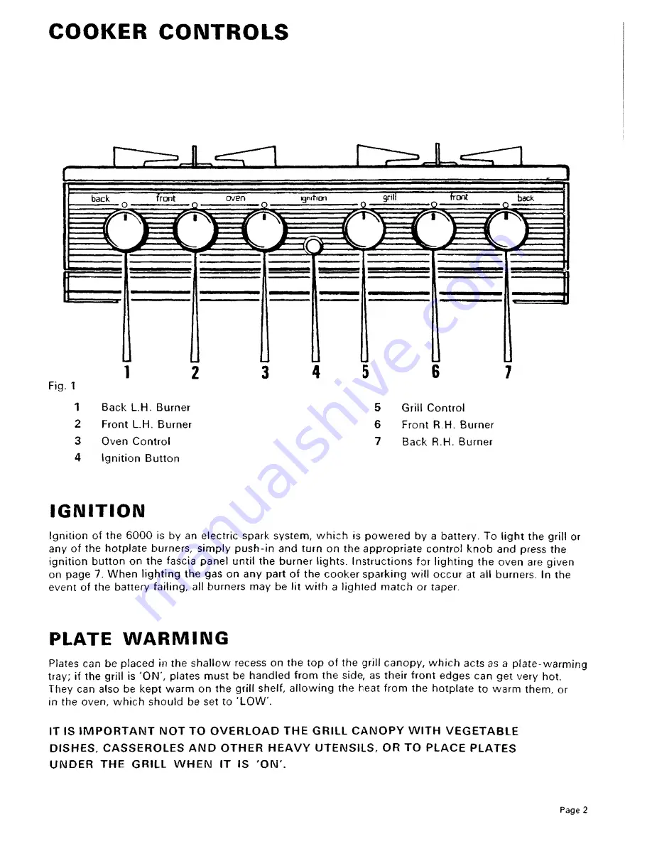 Parkinson Cowan 6000 User Manual Download Page 3