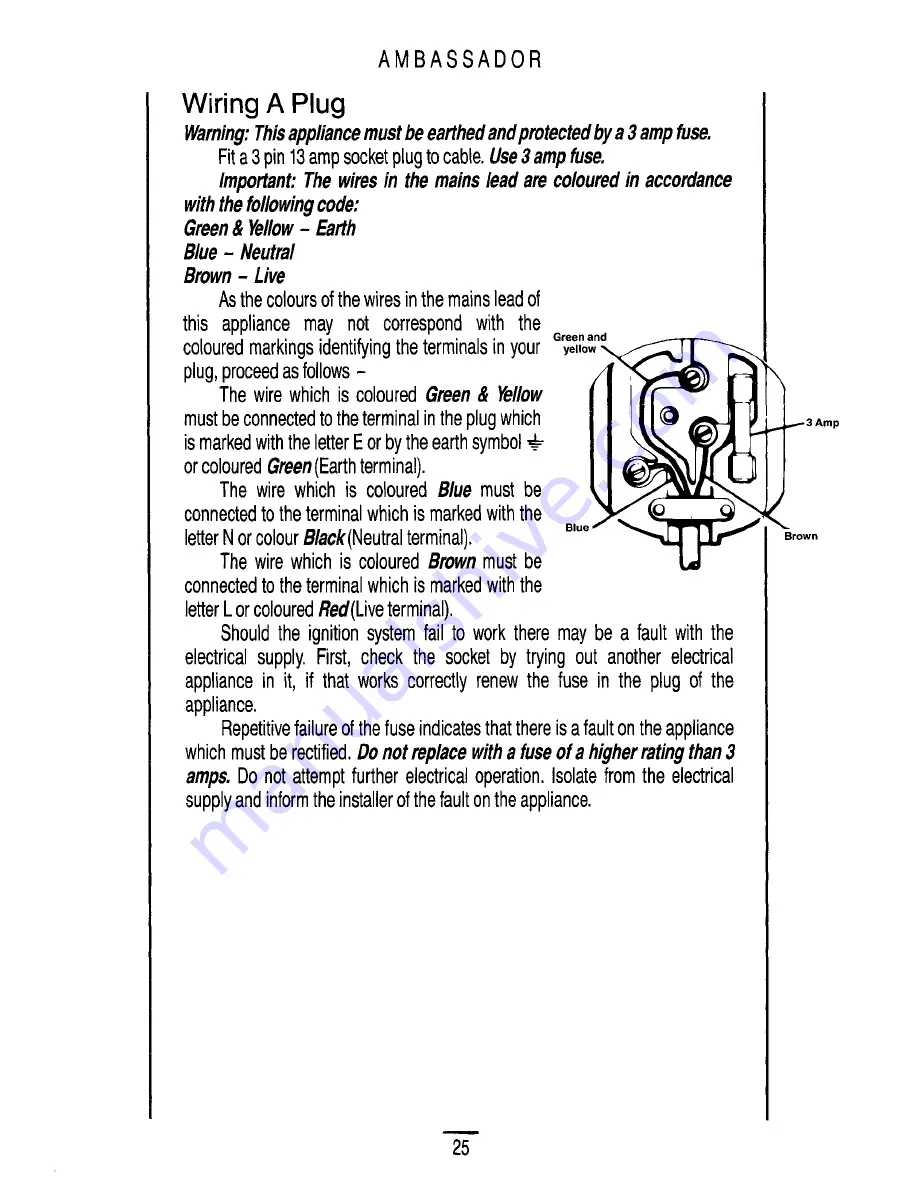 Parkinson Cowan AMBASSADOR Instruction Book Download Page 27