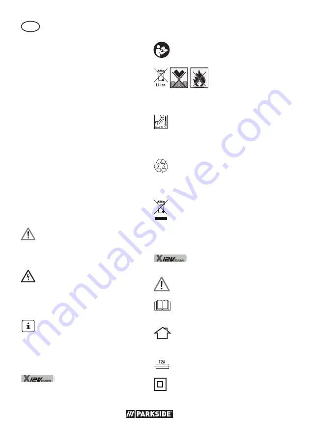 Parkside Performance PBSPA 12 C3 Translation Of The Original Instructions Download Page 362