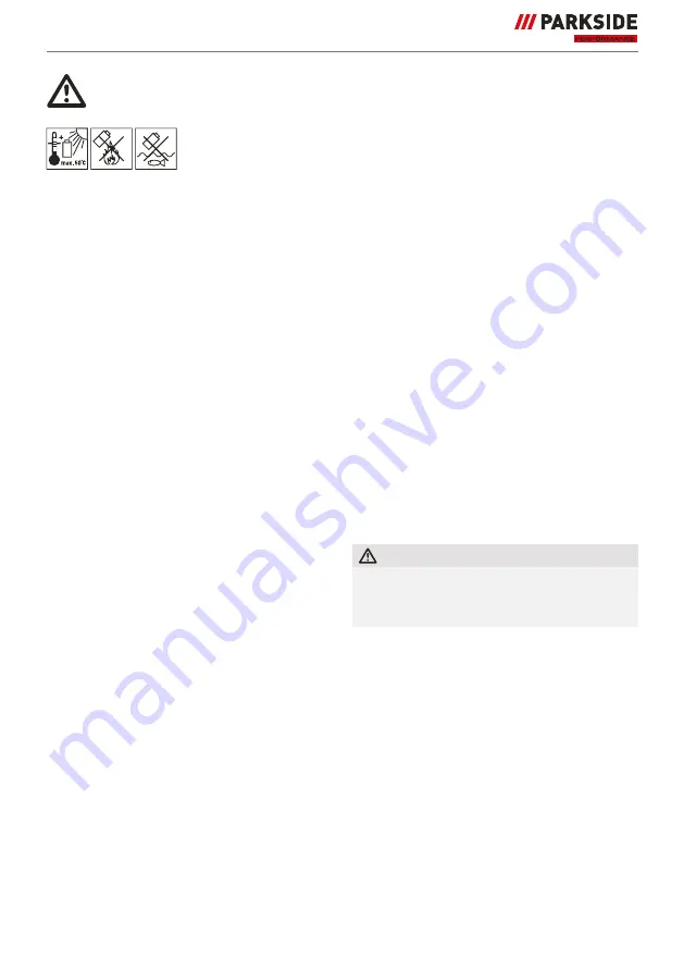 Parkside Performance PSBSAP 20-Li B2 Original Instructions Manual Download Page 124