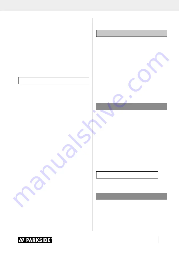 Parkside PBBPS 700 A1 Instructions Manual Download Page 19