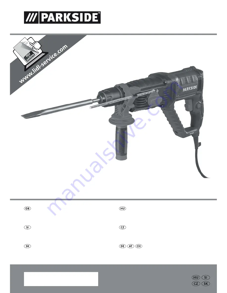 Parkside PBH 1050 B2 Скачать руководство пользователя страница 1