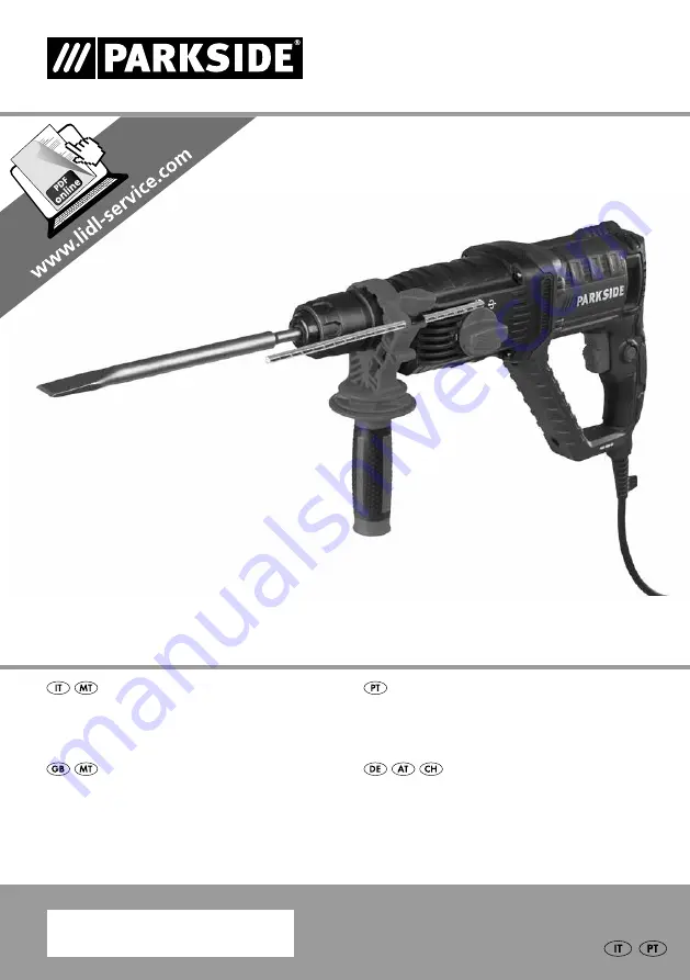 Parkside PBH 1050 B2 Скачать руководство пользователя страница 1