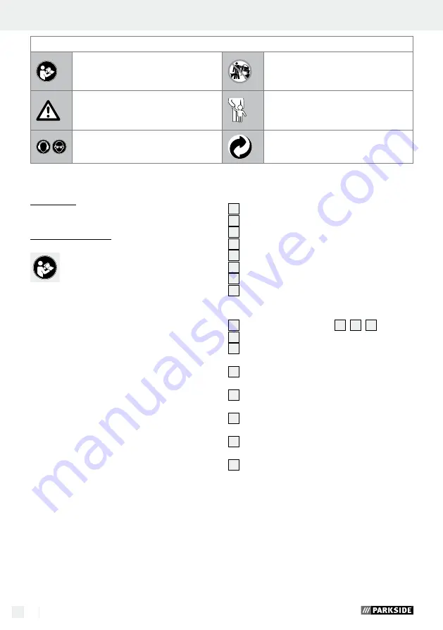 Parkside PDSS A1 Operation And Safety Notes Translation Of Original Operation Manual Download Page 12