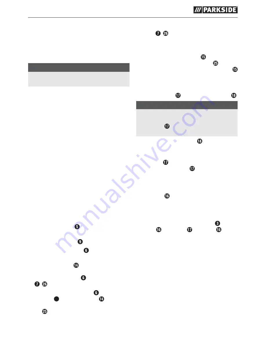 Parkside PFBS 160 B2 Instruction Manual Download Page 16