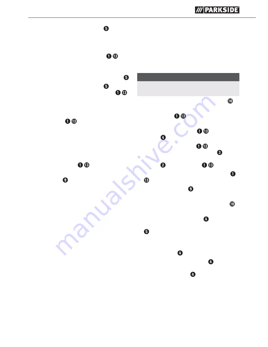 Parkside PFE 50 A1 Original Instructions Manual Download Page 21