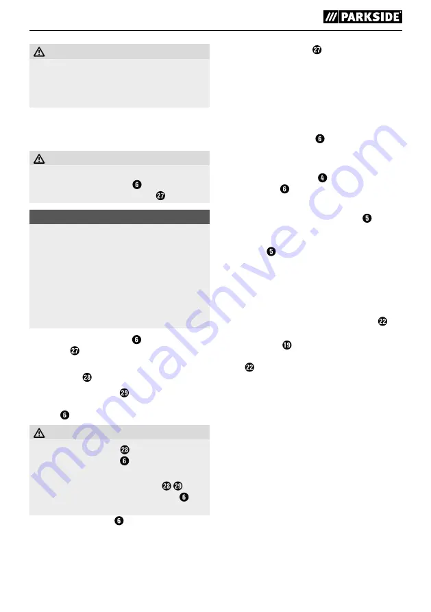 Parkside PHKSA 20-Li A2 Original Instructions Manual Download Page 29