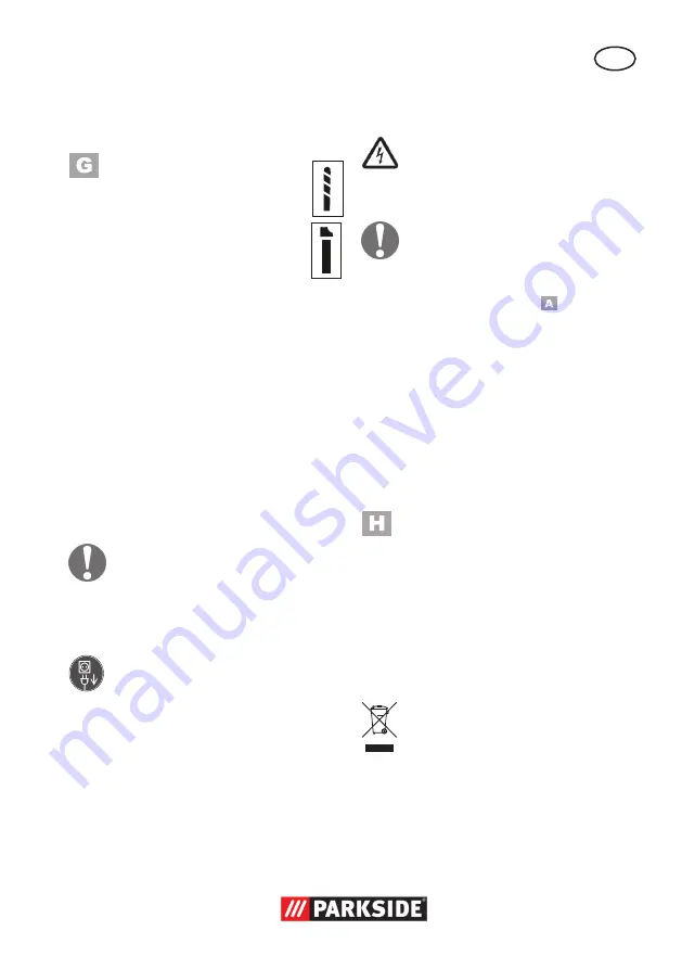 Parkside PSBM 500 B3 Скачать руководство пользователя страница 45