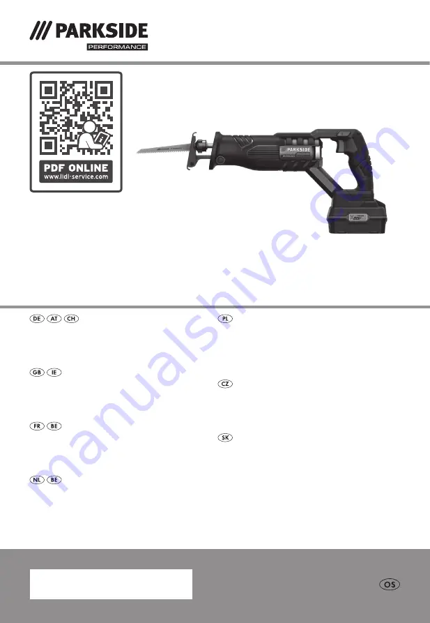 Parkside PSSAP 20-Li B2 Скачать руководство пользователя страница 1