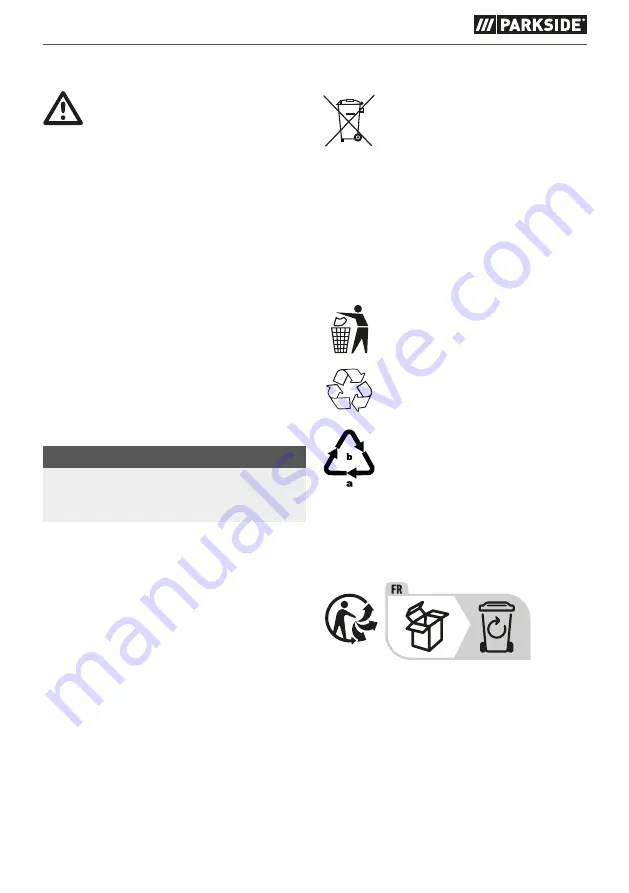 Parkside PWS 125 F6 Translation Of The Original Instructions Download Page 17