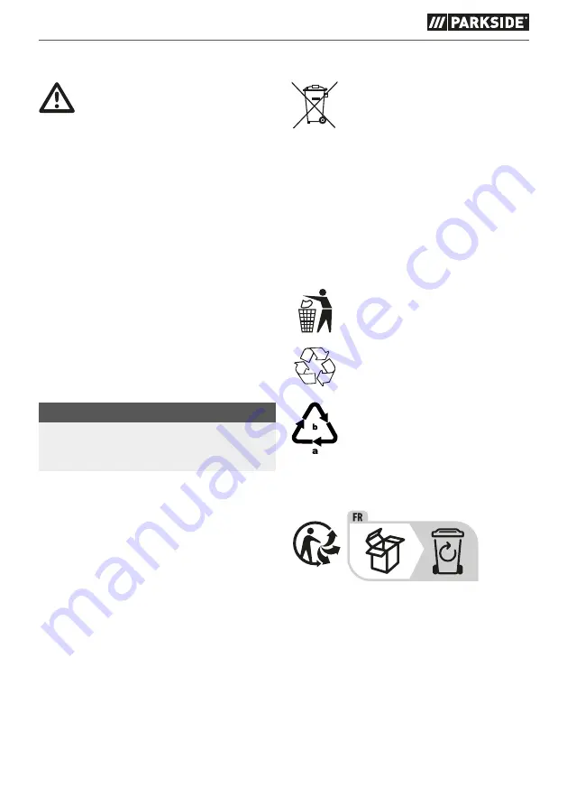 Parkside PWS 125 F6 Translation Of The Original Instructions Download Page 83