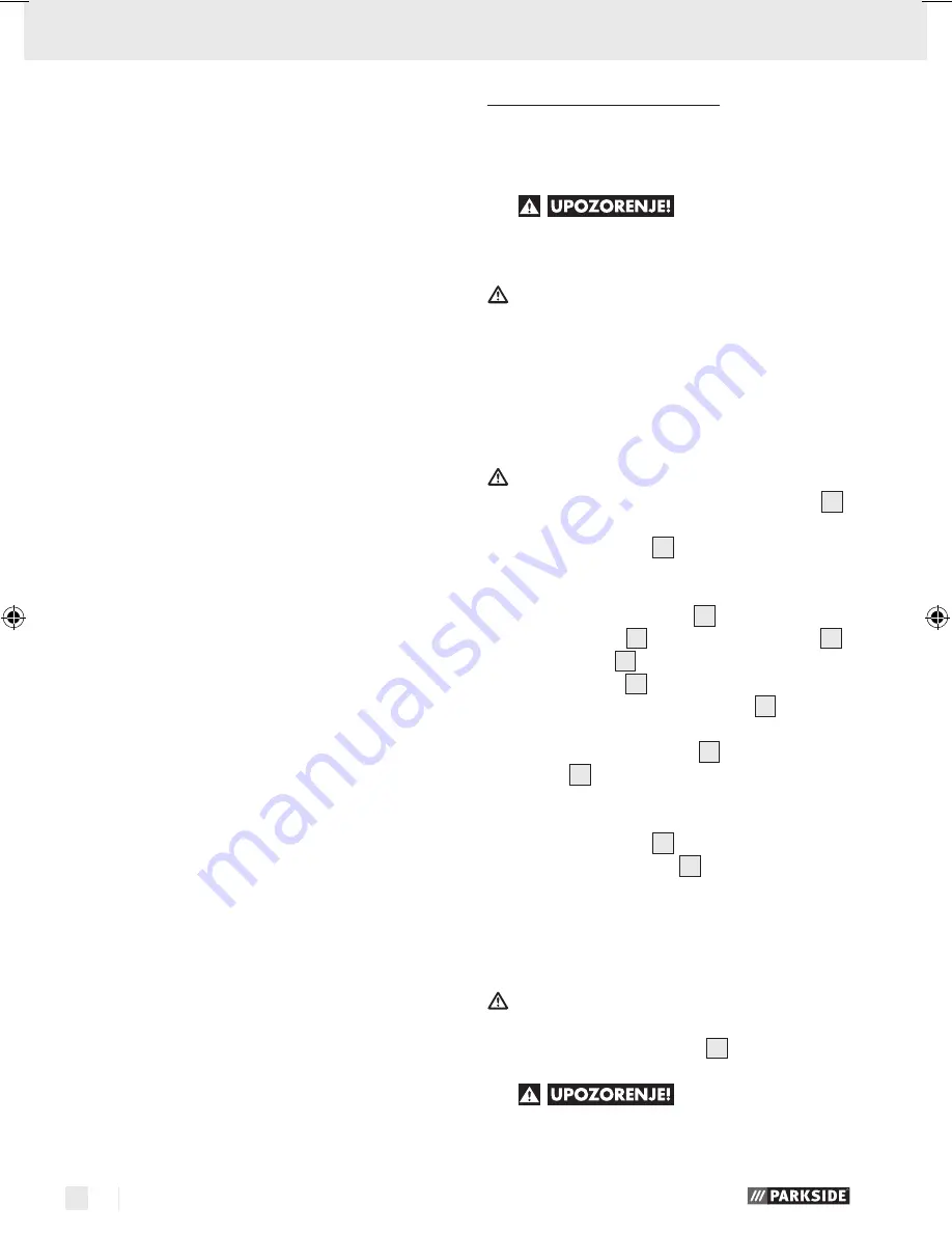 Parkside PWS 230 A1 Operation Manual Download Page 28