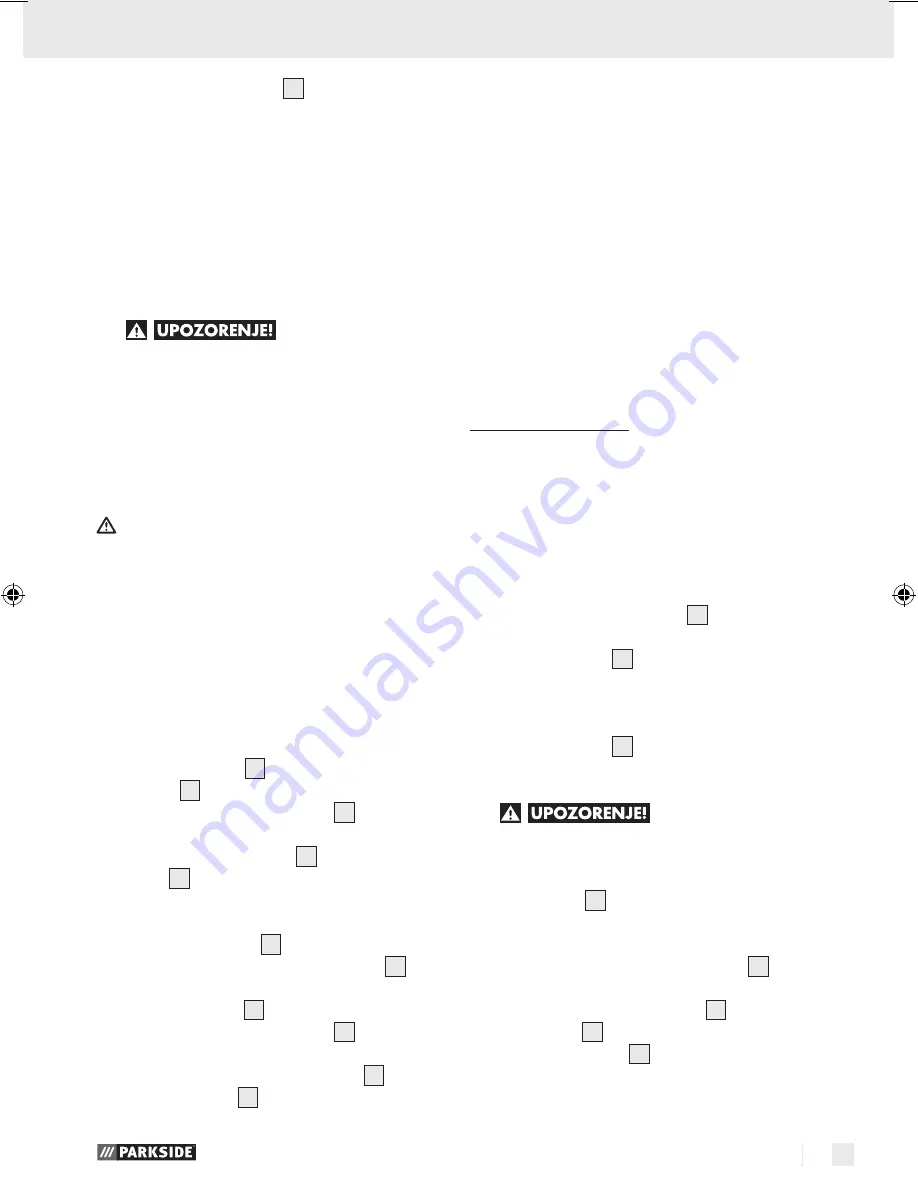 Parkside PWS 230 A1 Operation Manual Download Page 29