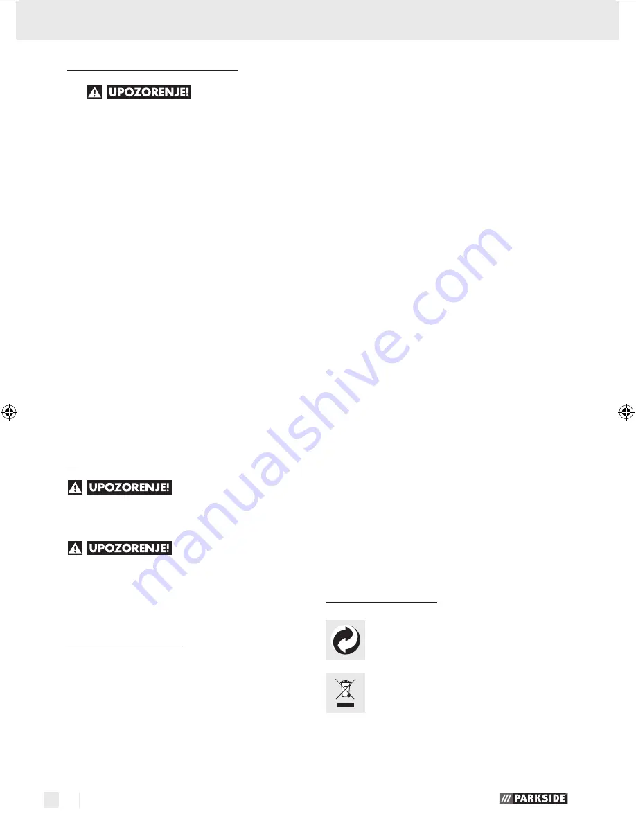 Parkside PWS 230 A1 Operation Manual Download Page 30