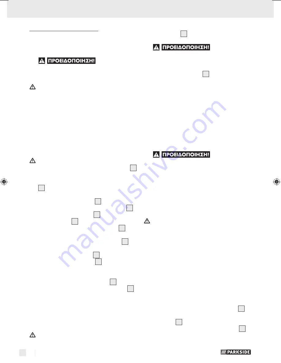 Parkside PWS 230 A1 Operation Manual Download Page 72