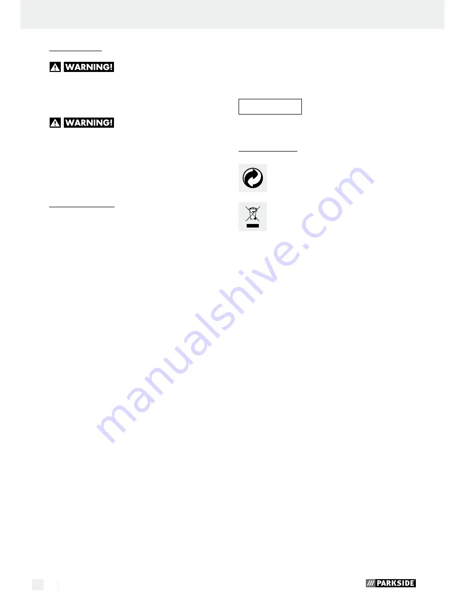 Parkside PWS 230 A1 Translation Of Original Operation Manual Download Page 16