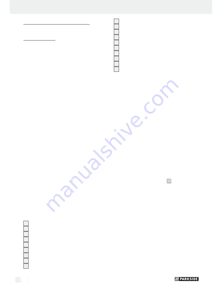 Parkside PWS 230 A1 Translation Of Original Operation Manual Download Page 20