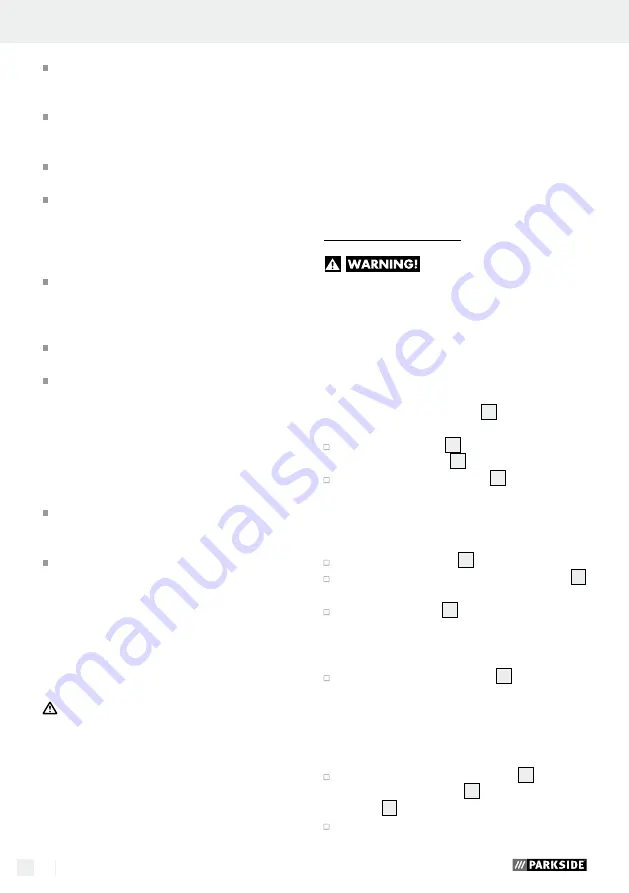 Parkside SCHLAGBOHRMASCHINE PSBM 500 A1 Original Operation Manual Download Page 10