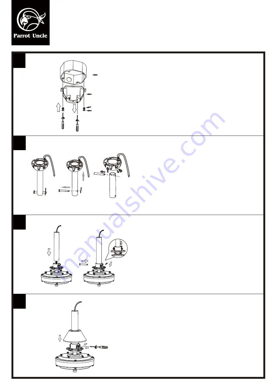 Parrot Uncle F6116BK110V Installation & Operating Instructions Manual Download Page 4