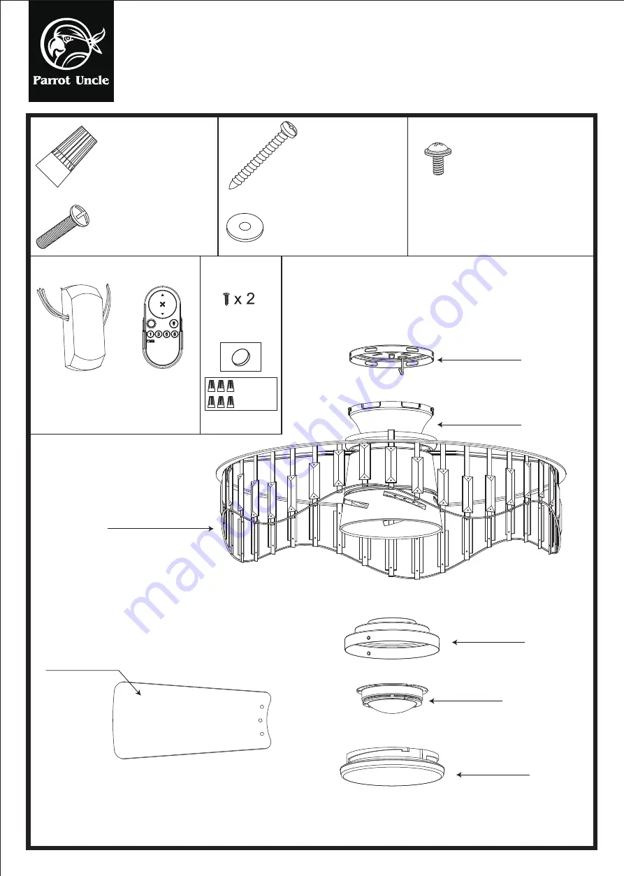 Parrot Uncle F8279110V Installation & Operating Instructions Manual Download Page 3