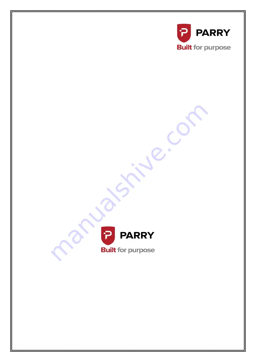 PARRY 1832 Installation Instructions Manual Download Page 12