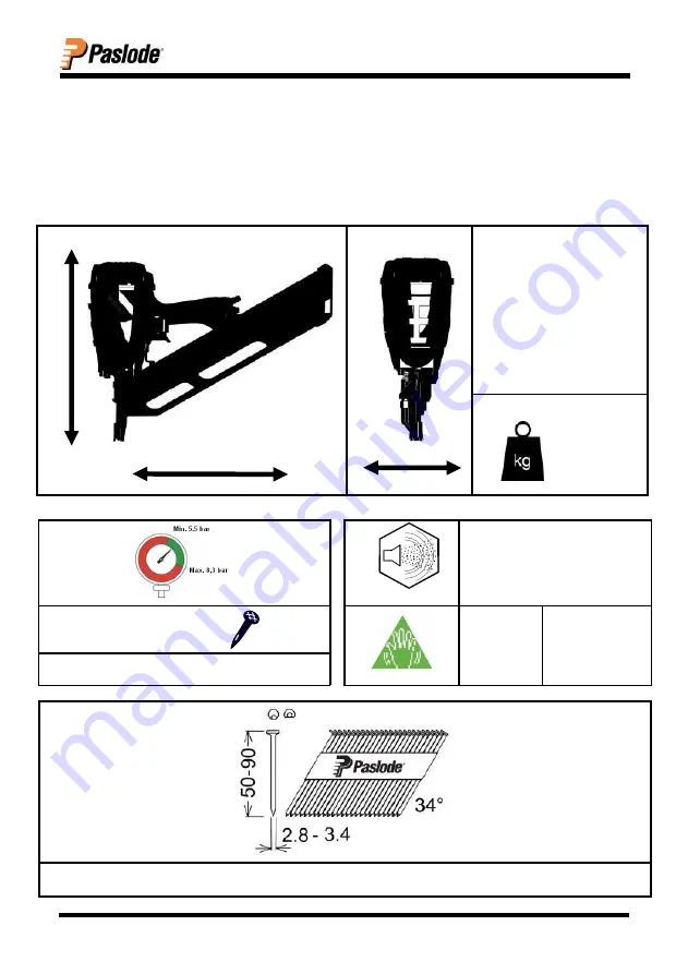 Paslode PF 90 S Operating Instructions Manual Download Page 6