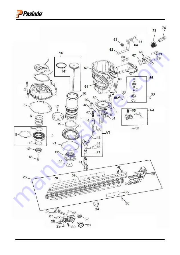 Paslode PF 90 S Operating Instructions Manual Download Page 30