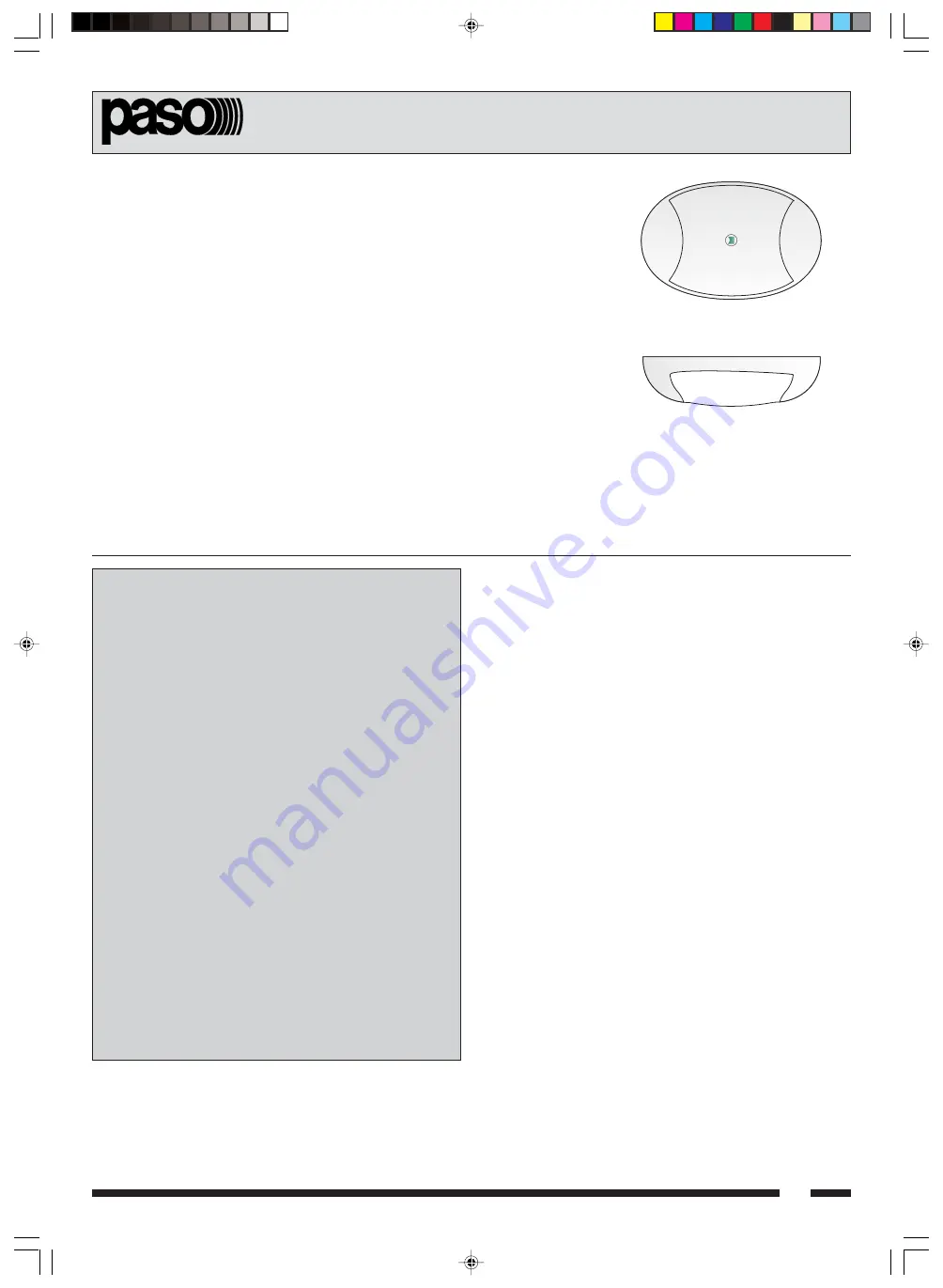 Paso C36/6-T Instructions For Installation And Mounting Download Page 1