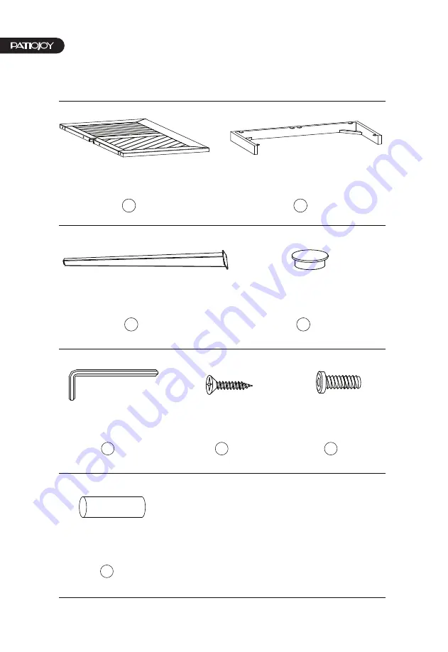 PATIOJOY HW71589 Скачать руководство пользователя страница 4