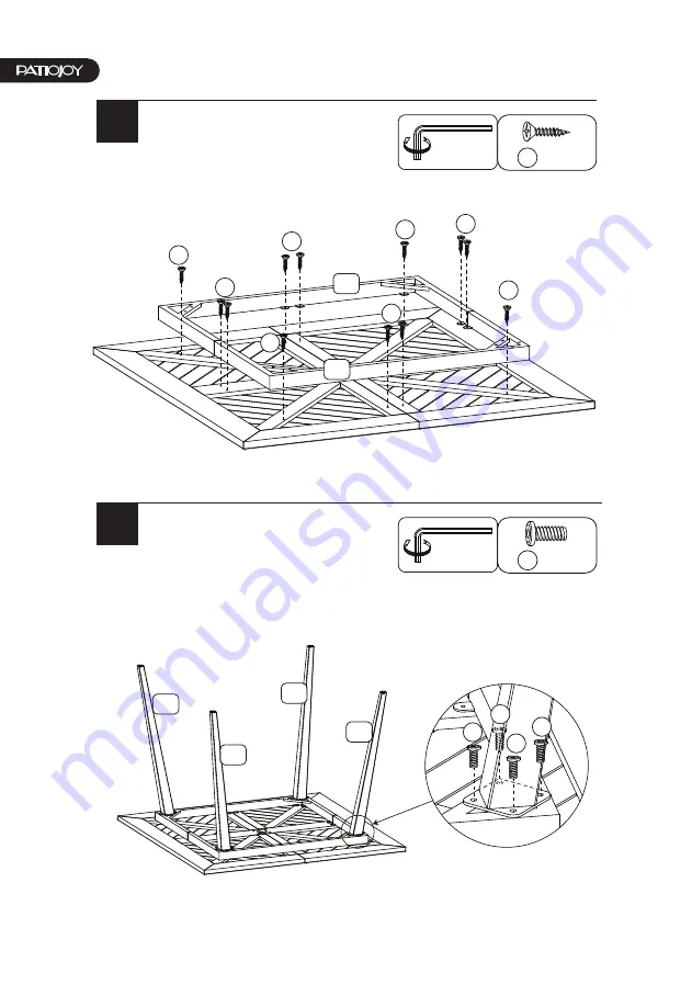 PATIOJOY HW71589 Manual Download Page 6