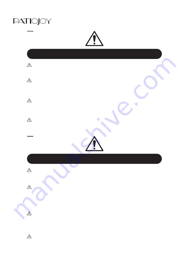 PATIOJOY HW71589 Скачать руководство пользователя страница 8