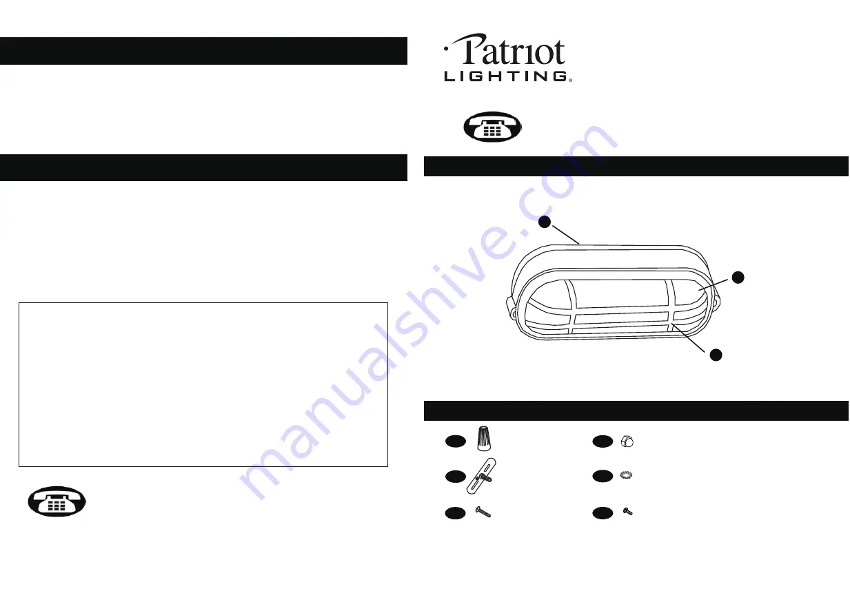 Patriot Lighting IOL16-M Instruction Manual Download Page 1