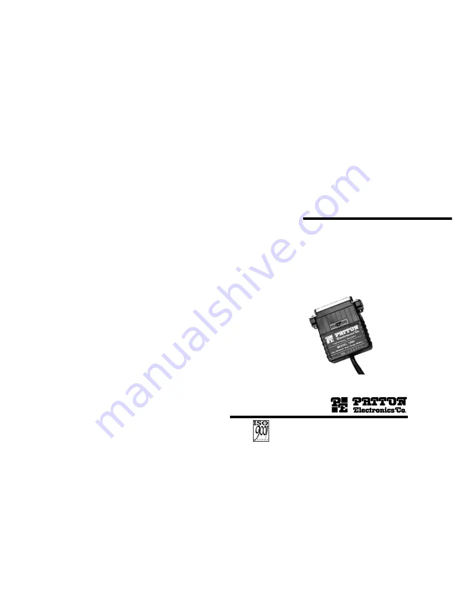 Patton electronics 1000P User Manual Download Page 1