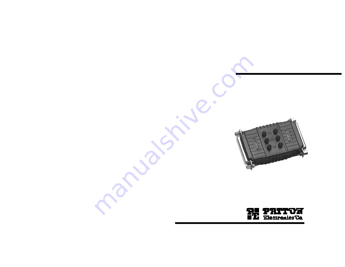 Patton electronics 1202 User Manual Download Page 1