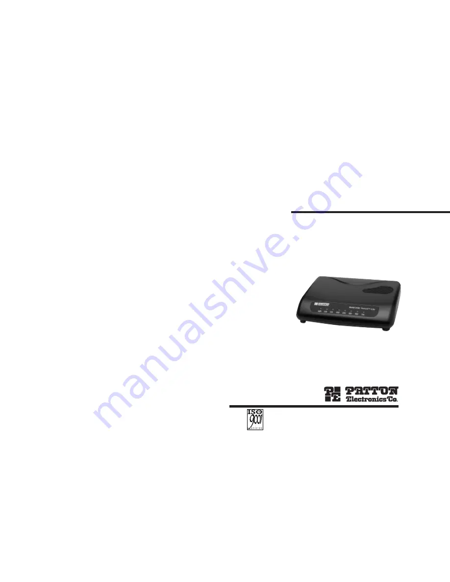 Patton electronics 2190 User Manual Download Page 1