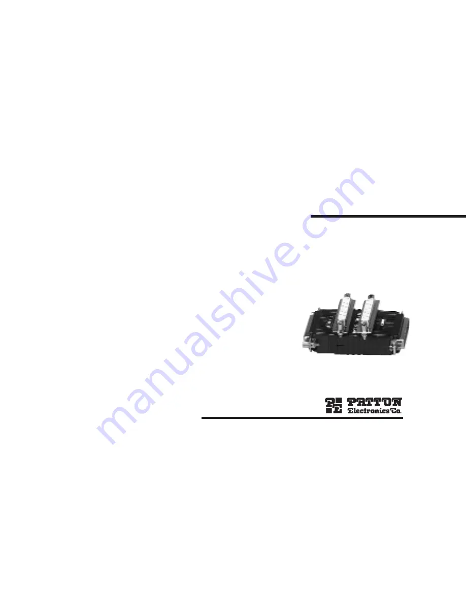 Patton electronics 3010 User Manual Download Page 1