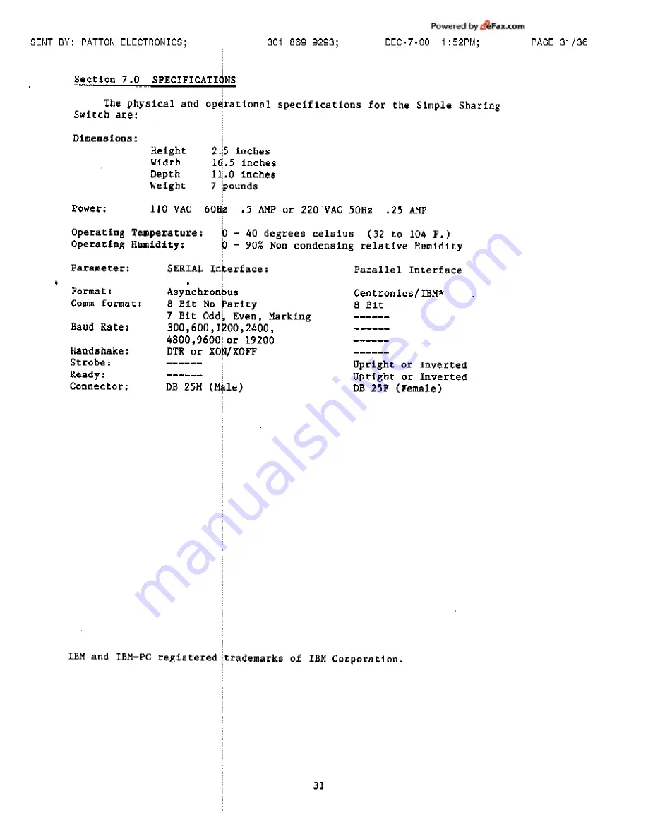 Patton electronics 360 User Manual Download Page 31