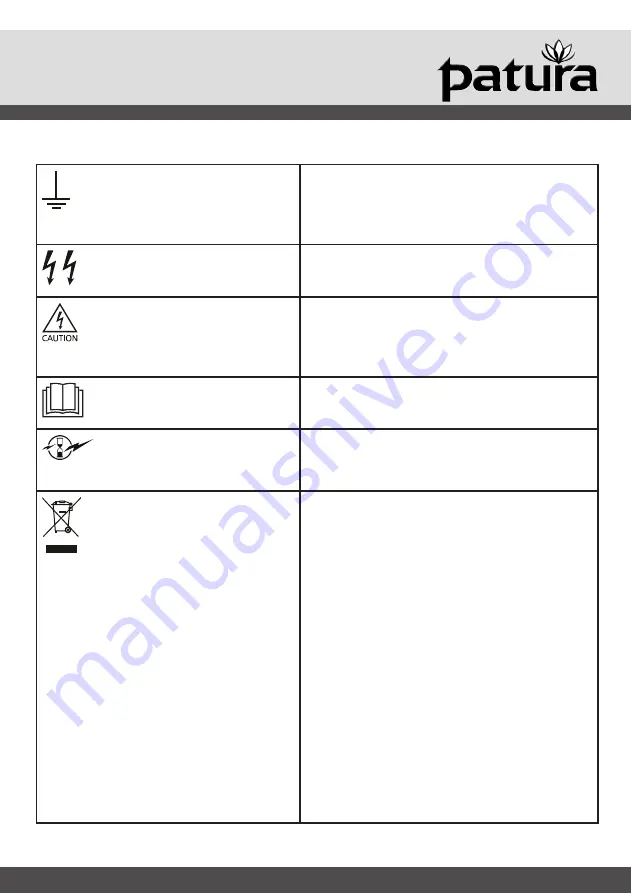 patura P5000 User Manual Download Page 58