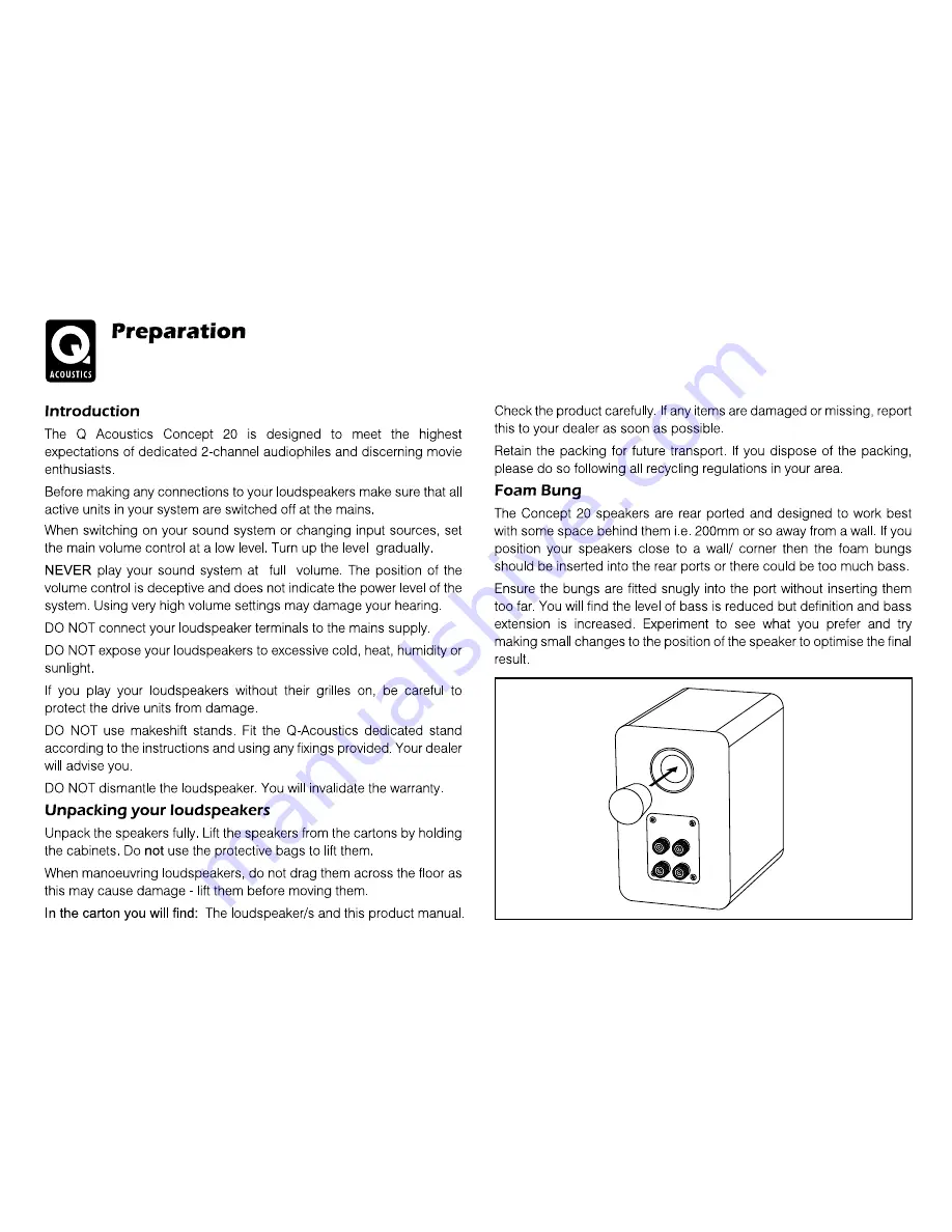 Q Acoustics Concept 20 Скачать руководство пользователя страница 4