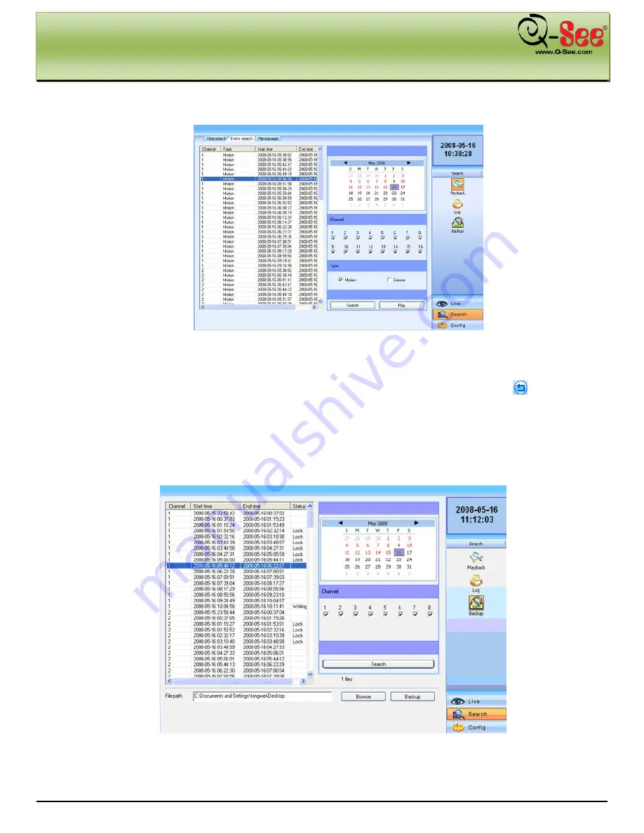 Q-See QT5116 User Manual Download Page 70