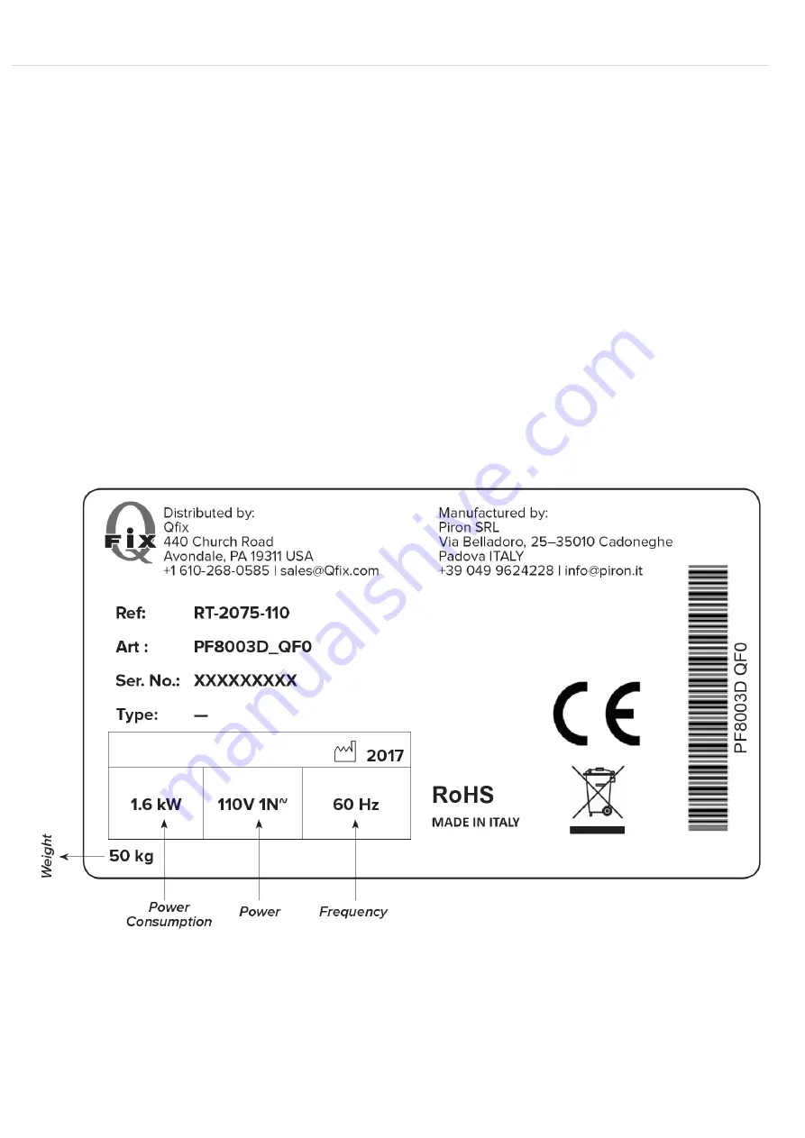 qfix RapidHeat RT-2075-110 Скачать руководство пользователя страница 9