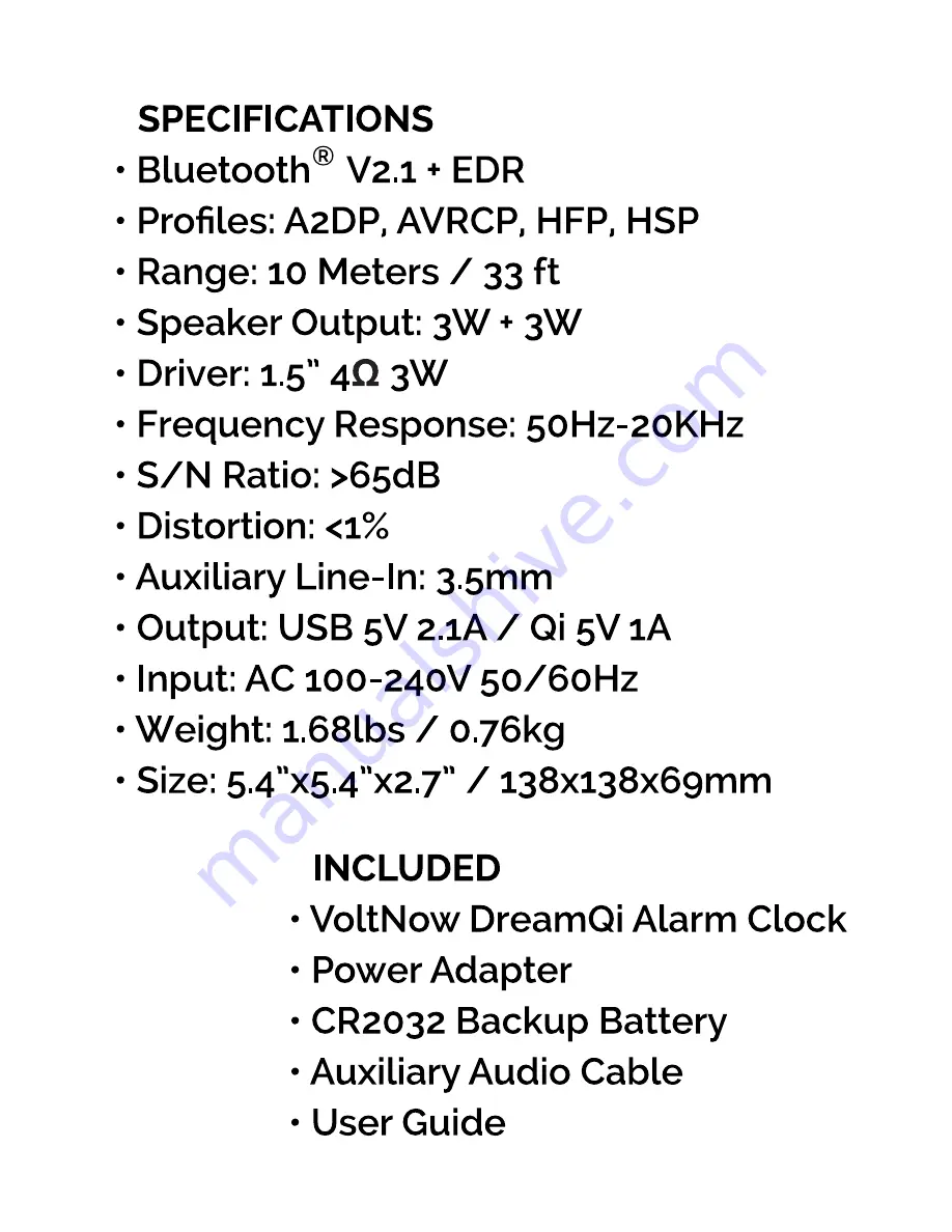 Qi Dream User Manual Download Page 4