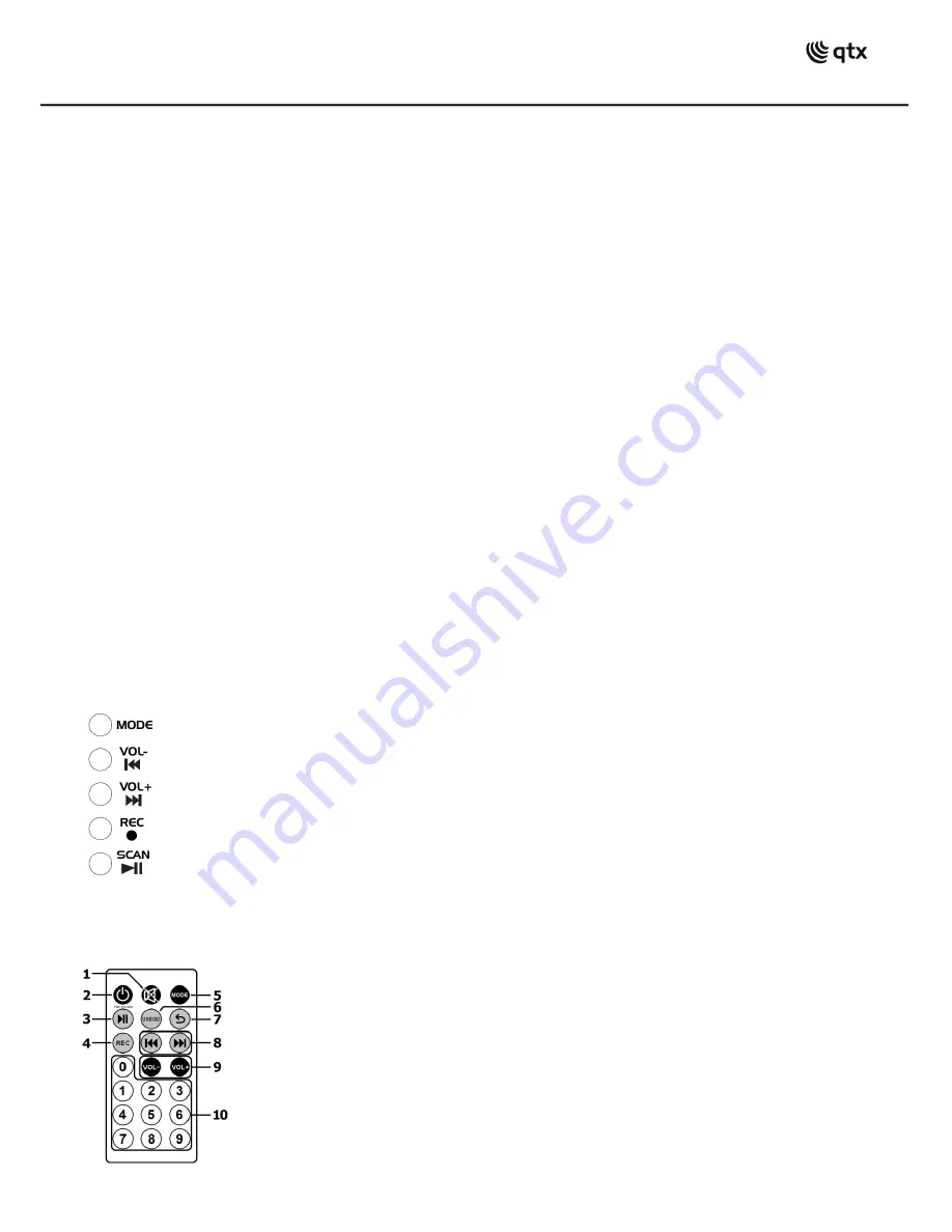 Qtx QR10PA Manual Download Page 4