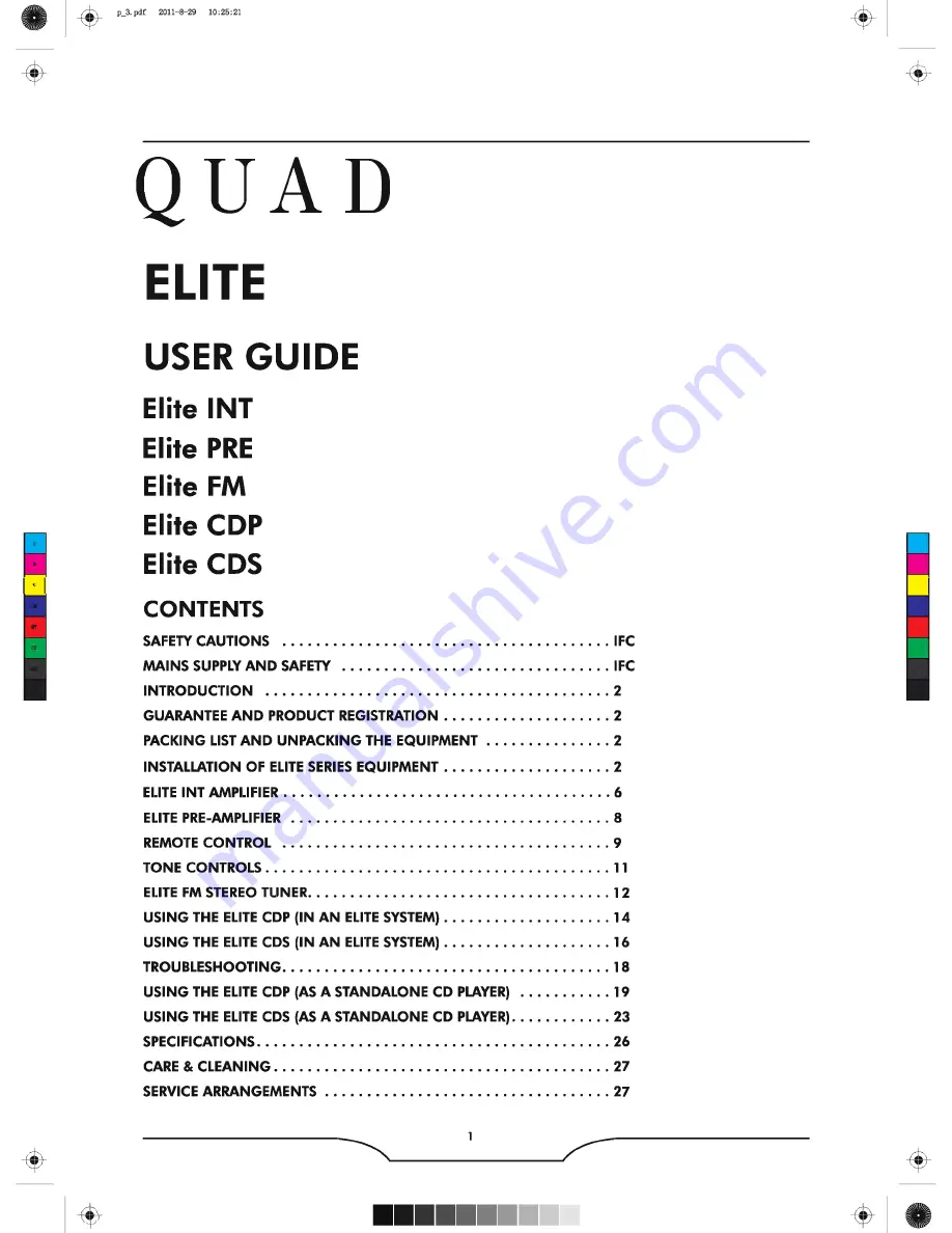 QUAD Home Theater System User Manual Download Page 4