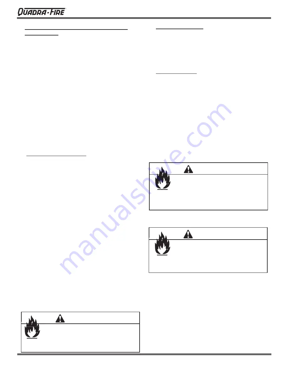 Quadra-Fire SANTAFEI-MBK Owner'S Manual Installation And Operation Download Page 31