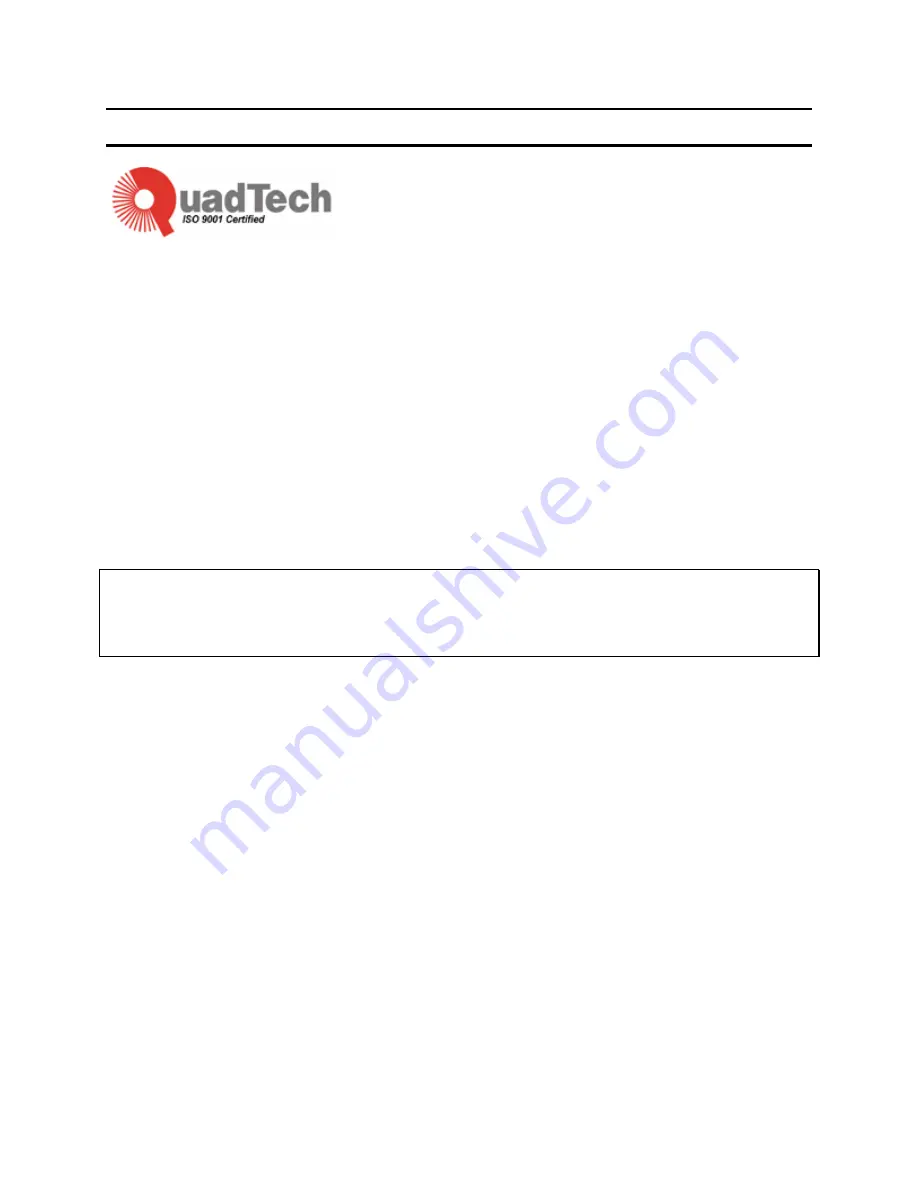 QuadTech Sentry Plus Series Instruction Manual Download Page 5